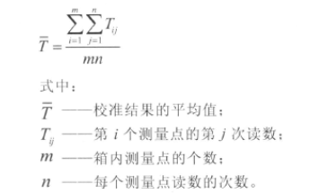 校準(zhǔn)結(jié)果的平均值的數(shù)學(xué)表達(dá)式